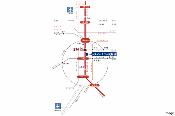 交通アクセス｜クラッシィタワー淀屋橋