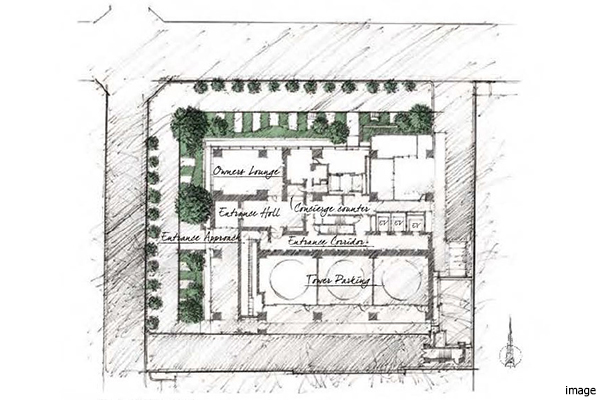 敷地配置｜クラッシィタワー淀屋橋
